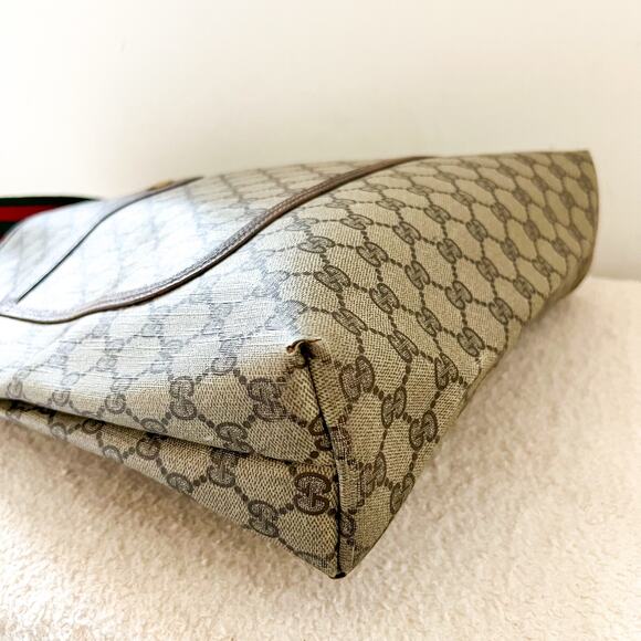 GUCCI Ophidia Coated Canvas and Leather Monogram Tote Bag - Picture 6 of 11